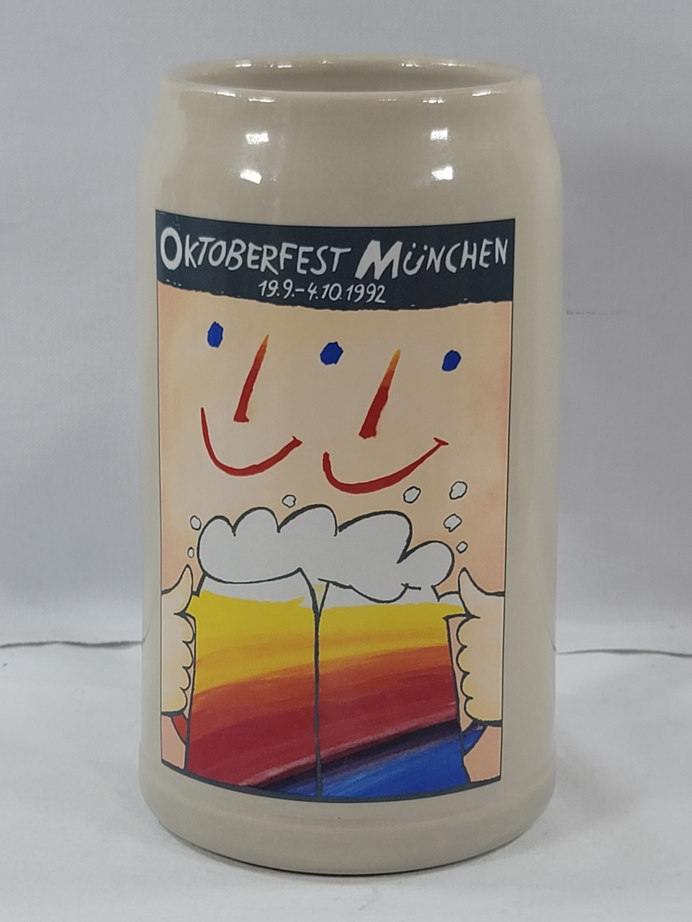 Official 1992 Oktoberfest 1Liter Rastal Beer Stein Munich Germany Juchniewicz